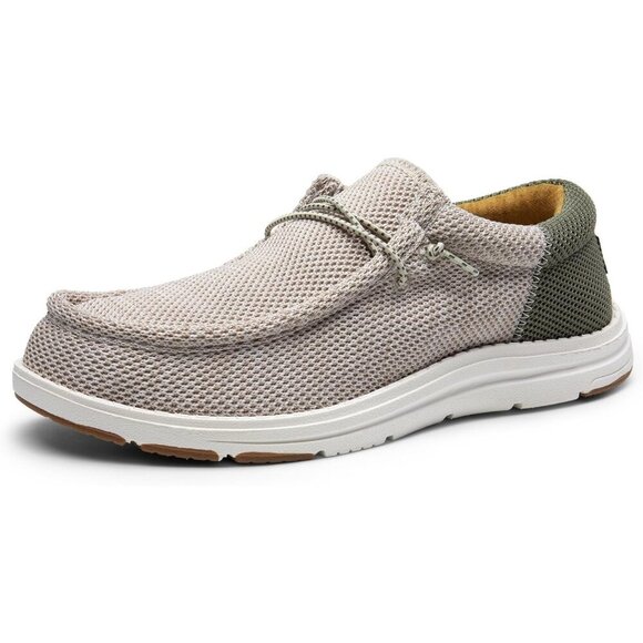 〽️Men\'s Sand/Green Bruno Marc Arch Support Casual Loafers Comfortable Shoes main image 7